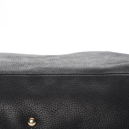 Gucci Calfskin Large Bamboo Shopper Tote Black 11 of 13