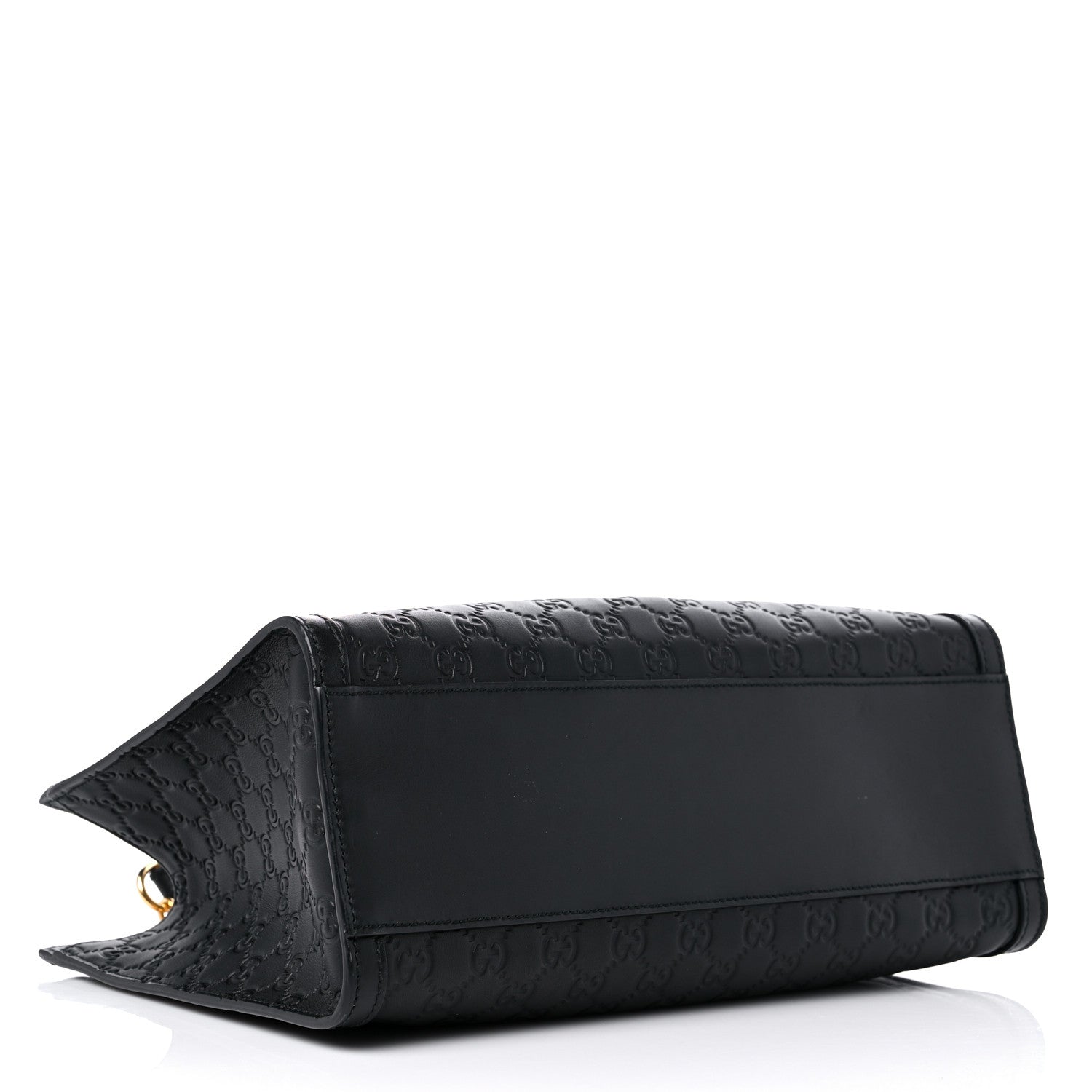 Gucci Guccissima Medium Padlock Tote Black 4 of 13