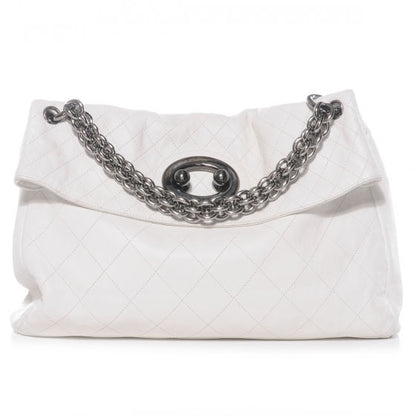 Chanel Lambskin New Lock Flap White 1 of 8
