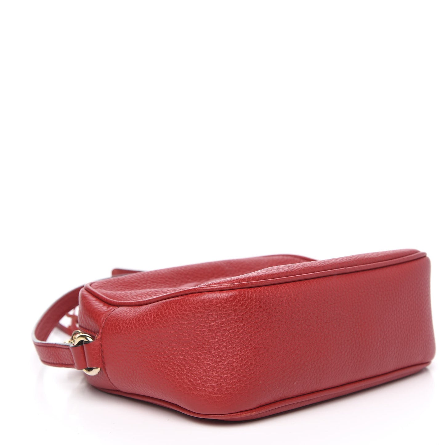 Pebbled Calfskin Small Soho Disco Bag Tabasco Red