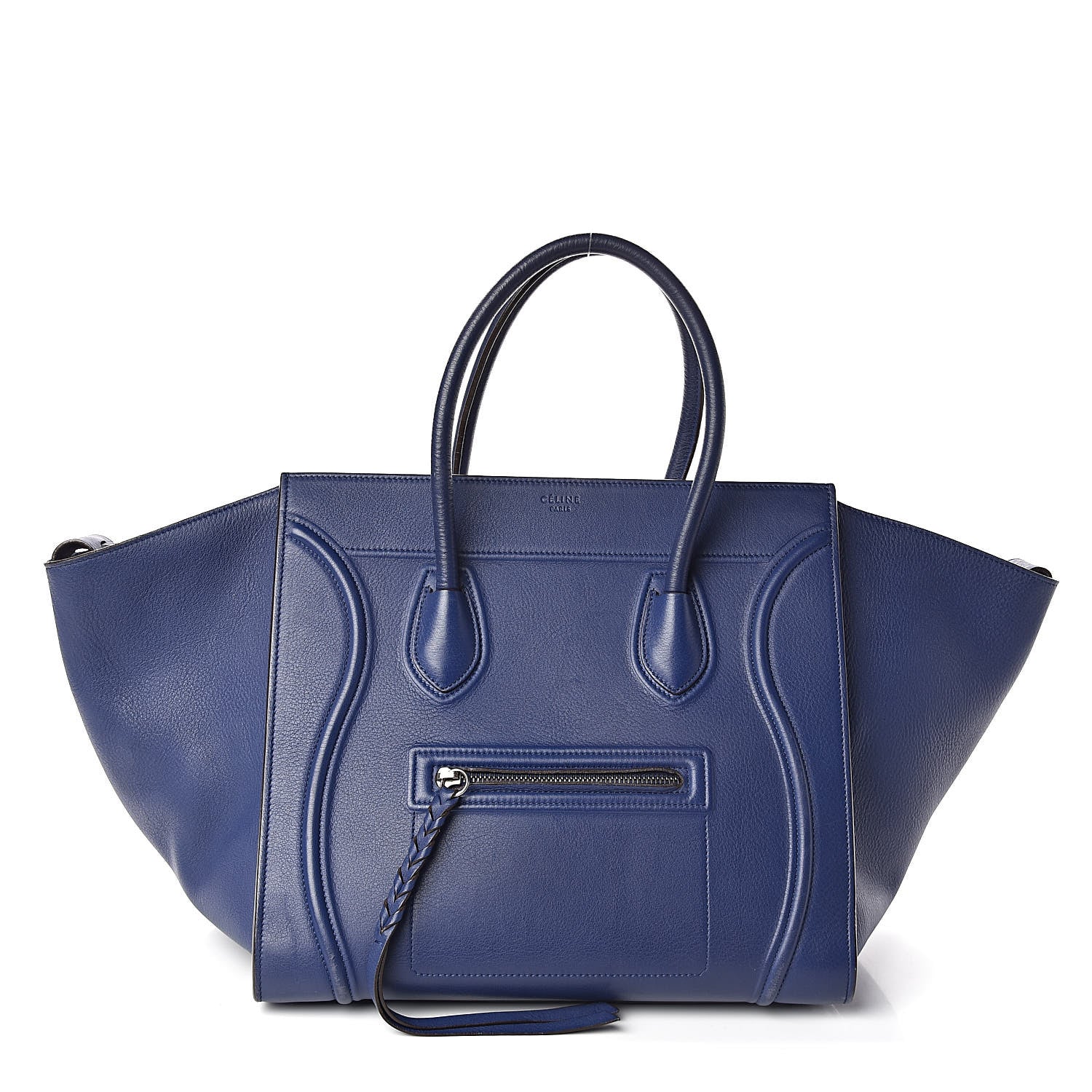 Celine Supple Calfskin Medium Phantom Luggage Indigo 1 of 12