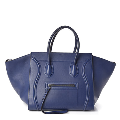 Celine Supple Calfskin Medium Phantom Luggage Indigo 1 of 12