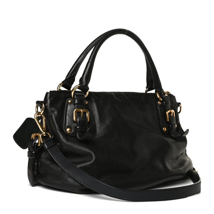 Prada Soft Calf Tote Black 3 of 16