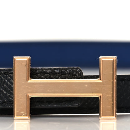 Hermes Swift Epsom 13mm Focus Belt 75 Bleu Saphir Black 3 of 7