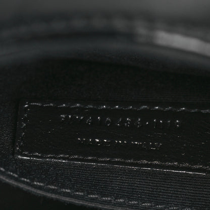 Saint Laurent Calfskin Matelasse Chevron Round Vinyle Camera Bag Black 7 of 9