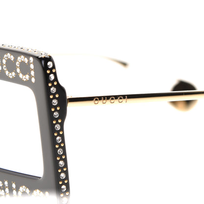 Gucci Acetate Crystal Mask-Frame Sunglasses GG0431S Black 4 of 8