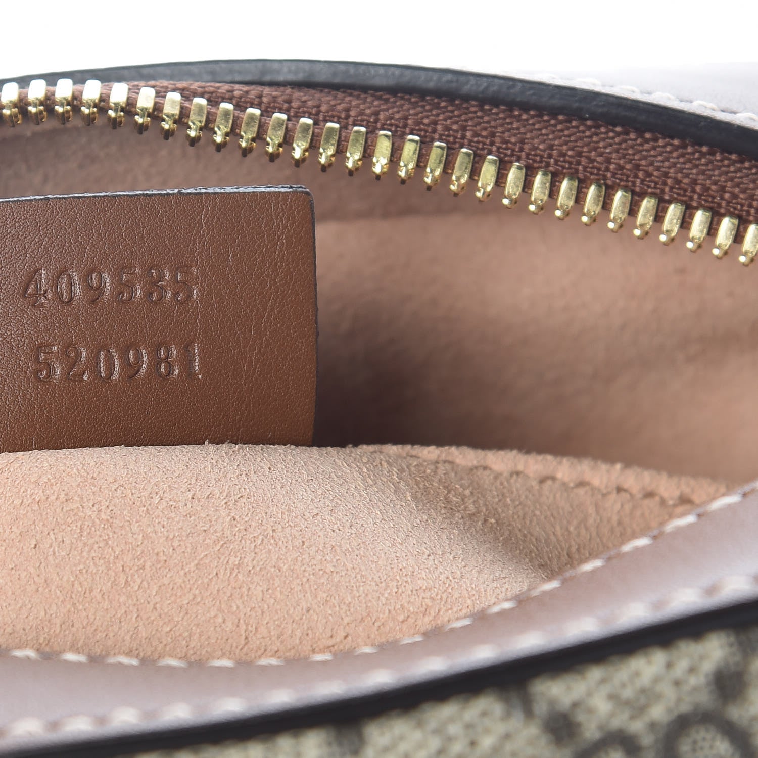 Gucci GG Supreme Monogram Blind For Love Embroidered Mini Chain Shoulder Bag Beige Tuscany 9 of 12