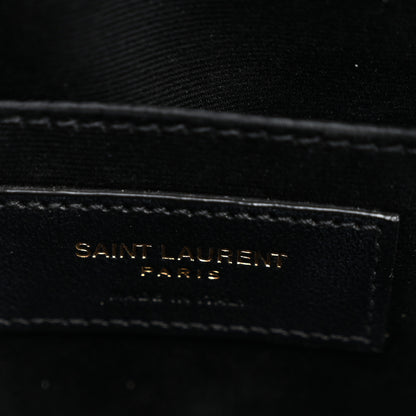 Saint Laurent Calfskin Matelasse Monogram Lou Camera Bag Storm 6 of 10