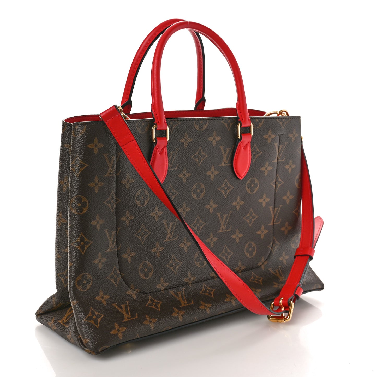 Monogram Flower Tote Coquelicot