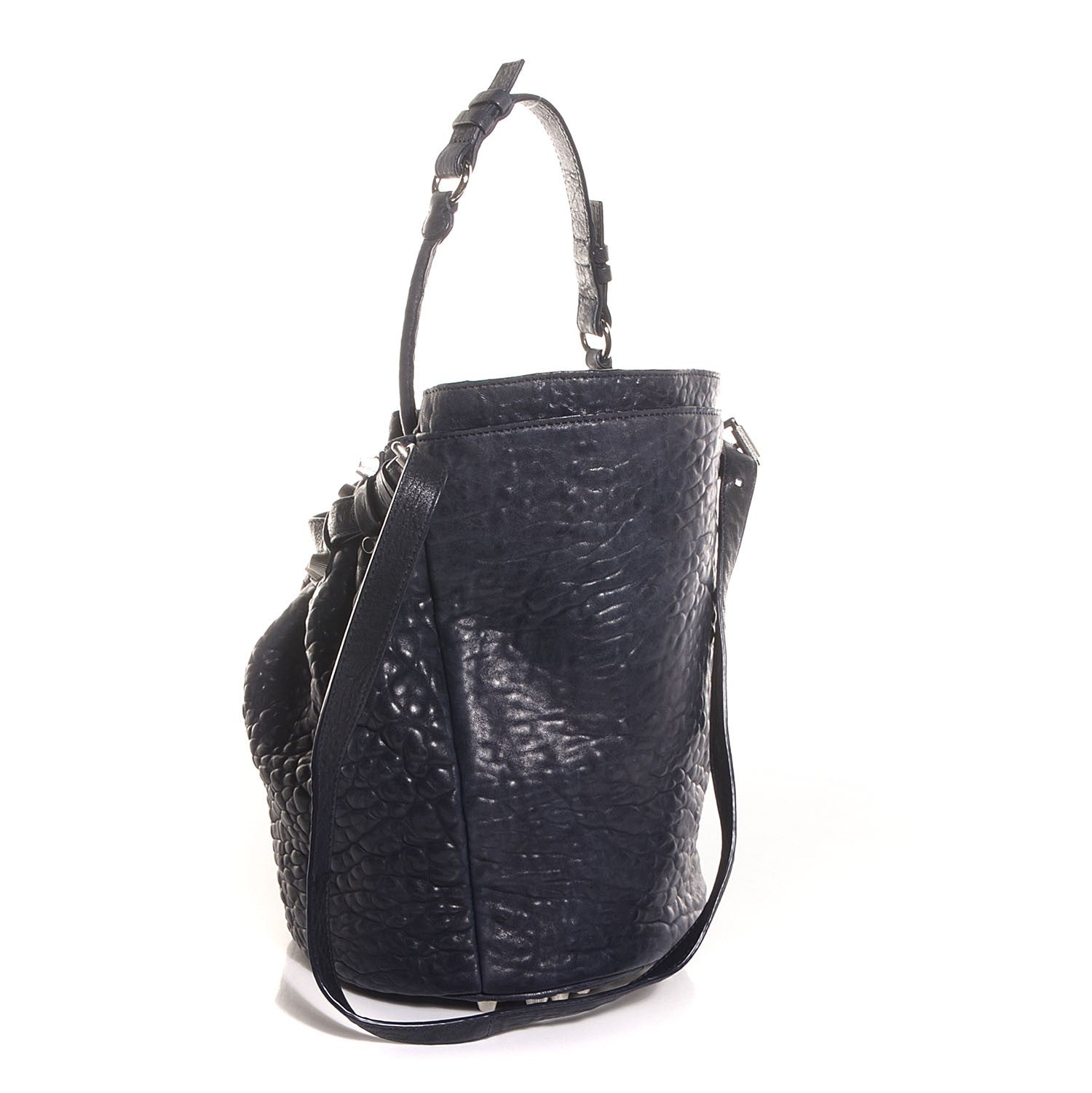 Alexander Wang Pebbled Lambskin Diego Bucket Bag Neptune 3 of 6
