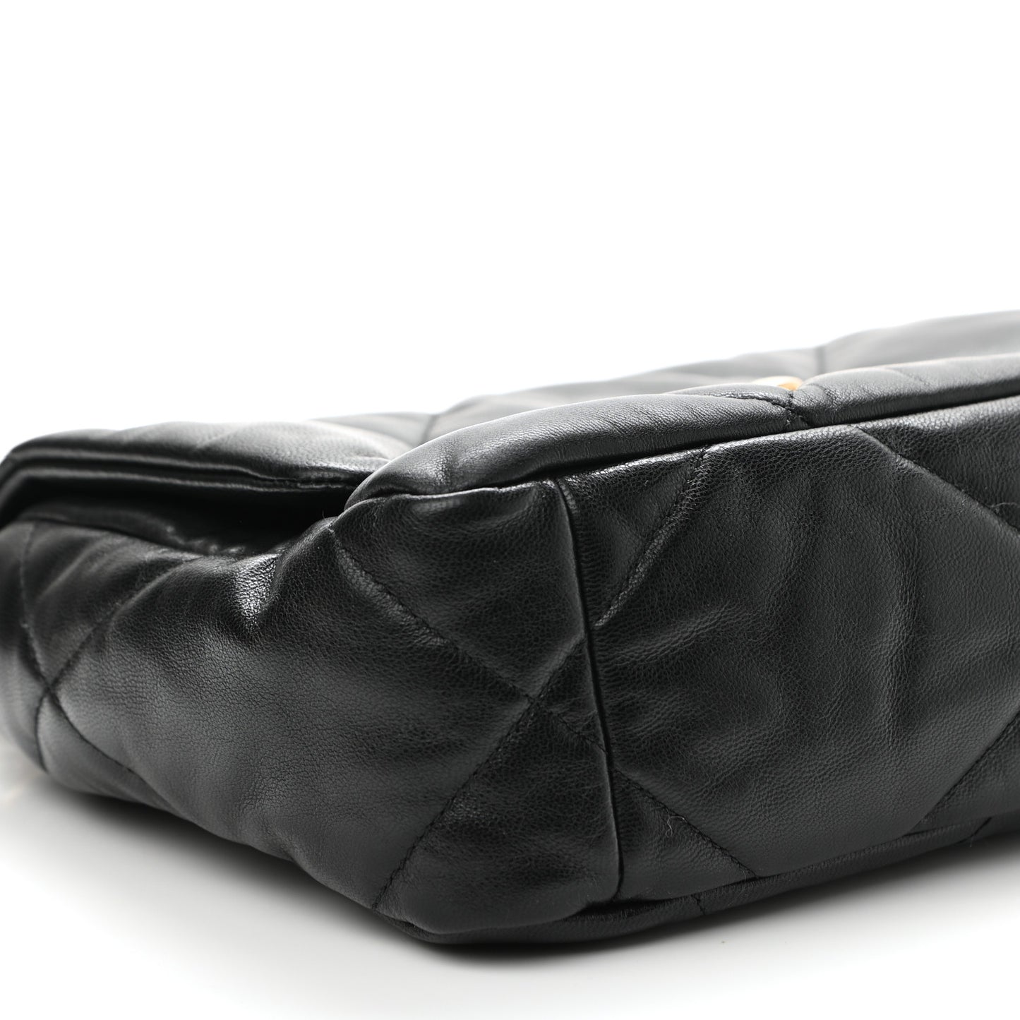 Goatskin Quilted Medium Chanel 19 Flap Black