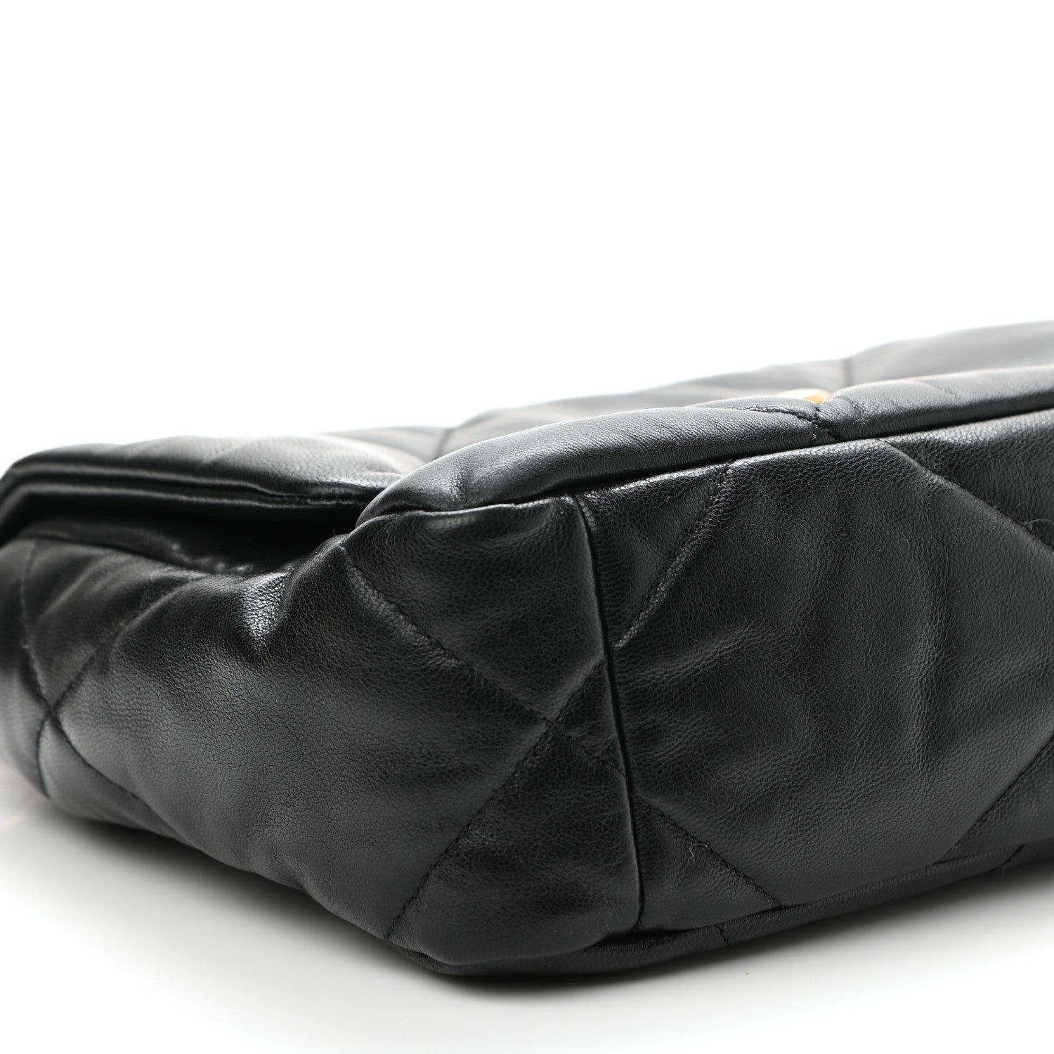 Chanel Goatskin Quilted Medium Chanel 19 Flap Black 9 of 10