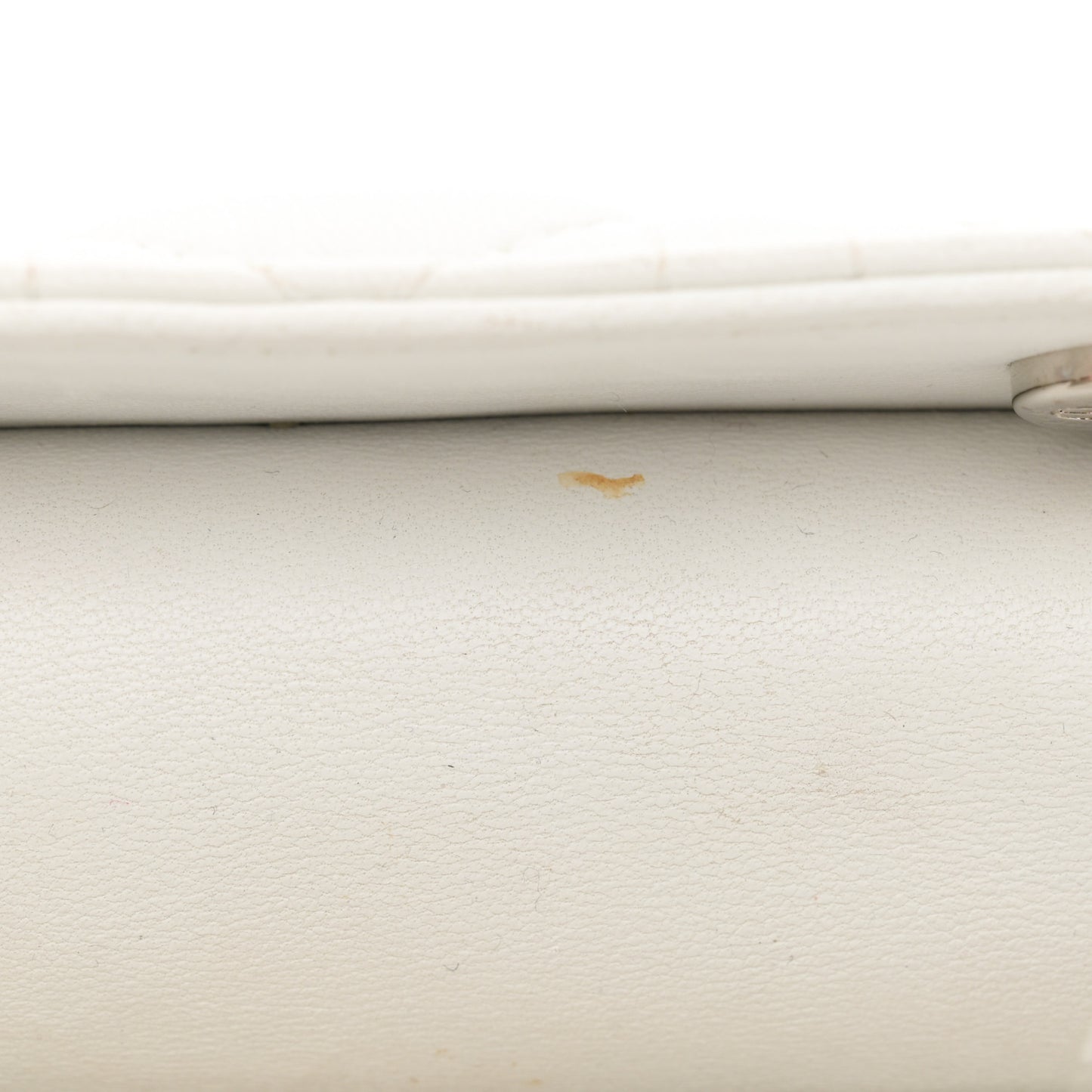 Lambskin Cannage Mini Lady Dior White