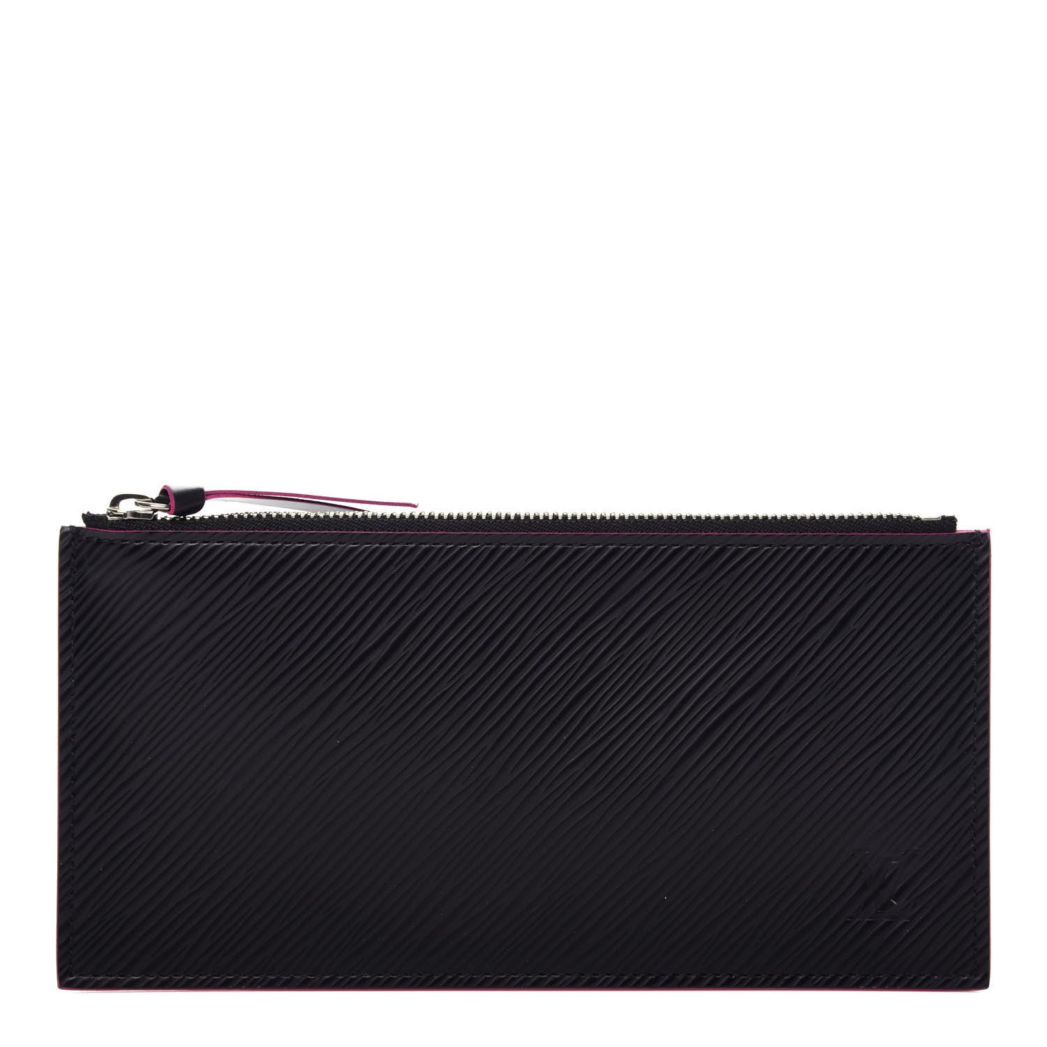 Louis Vuitton Epi Felicie Chain Wallet Zippered Insert Black Hot Pink 1 of 6