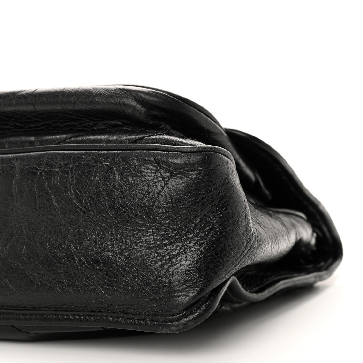Saint Laurent Crinkled Calfskin Matelasse Monogram Medium Niki Chain Satchel Black 9 of 9