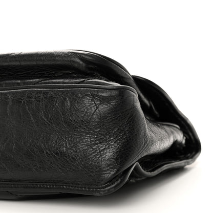 Saint Laurent Crinkled Calfskin Matelasse Monogram Medium Niki Chain Satchel Black 9 of 9
