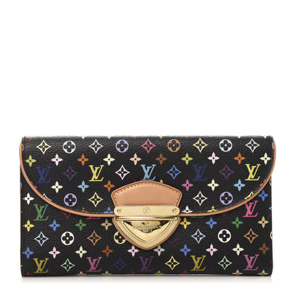 Louis Vuitton Monogram Multicolor Eugenie Wallet Black Grenade 1 of 11