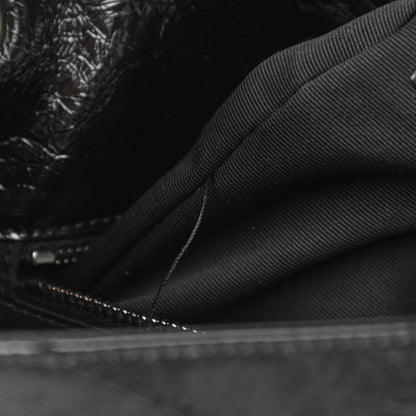 Saint Laurent Crinkled Calfskin Matelasse Monogram Medium Niki Chain Satchel Black 11 of 11