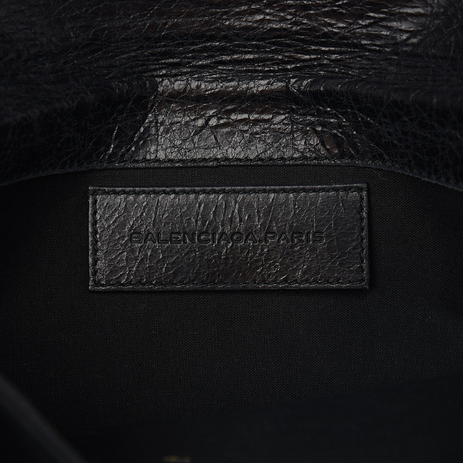 Balenciaga Agneau Giant 21 Rose Gold Hardware Envelope Clutch Black 5 of 8