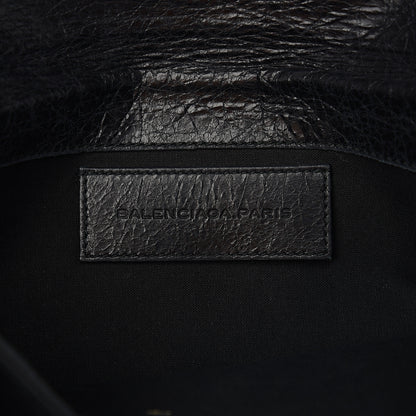 Balenciaga Agneau Giant 21 Rose Gold Hardware Envelope Clutch Black 5 of 8