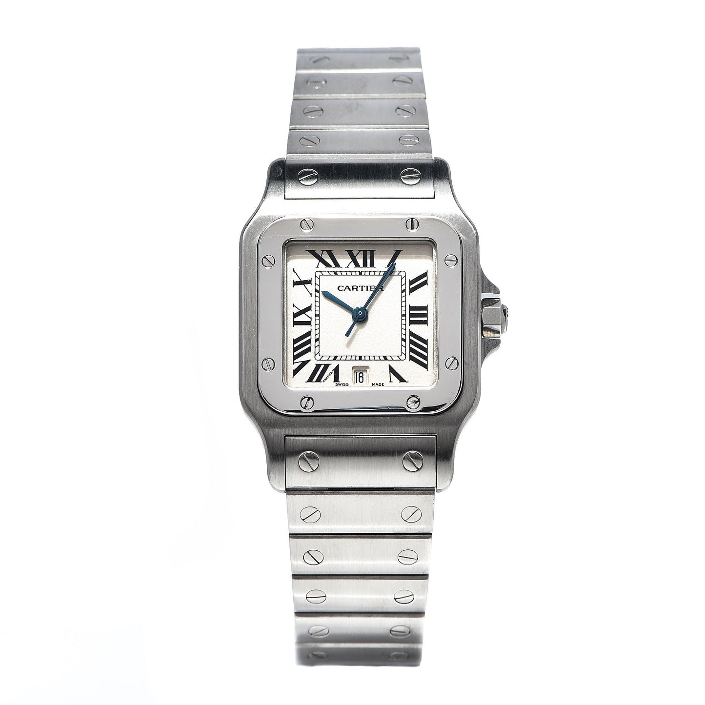 Stainless Steel 29mm Santos De Galbee Quartz Watch