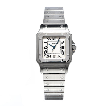 Cartier Stainless Steel 29mm Santos De Galbee Quartz Watch 1 of 10