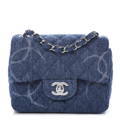 Chanel Denim CC Quilted Mini Square Flap Blue 1 of 10