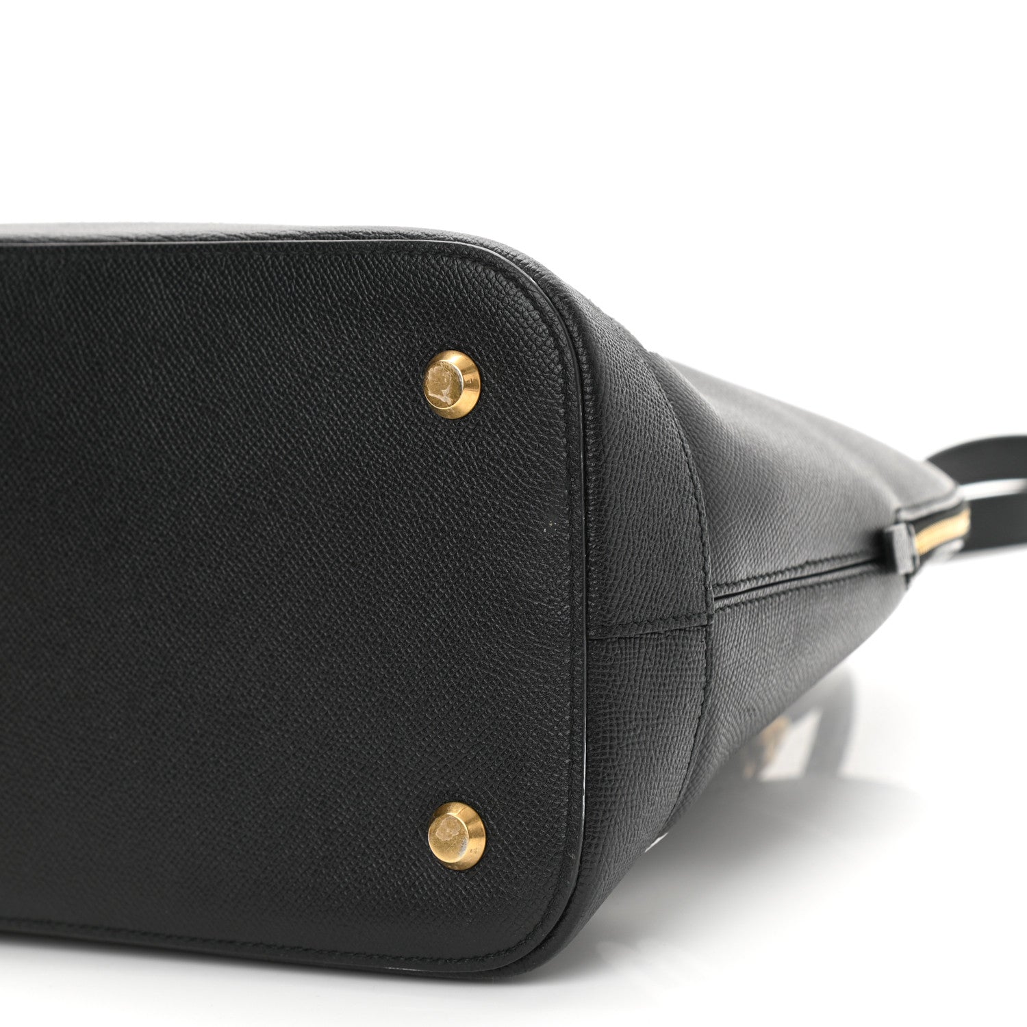 Balenciaga Signature Grained Calfskin Logo M Ville Top Handle Bag Black 11 of 12