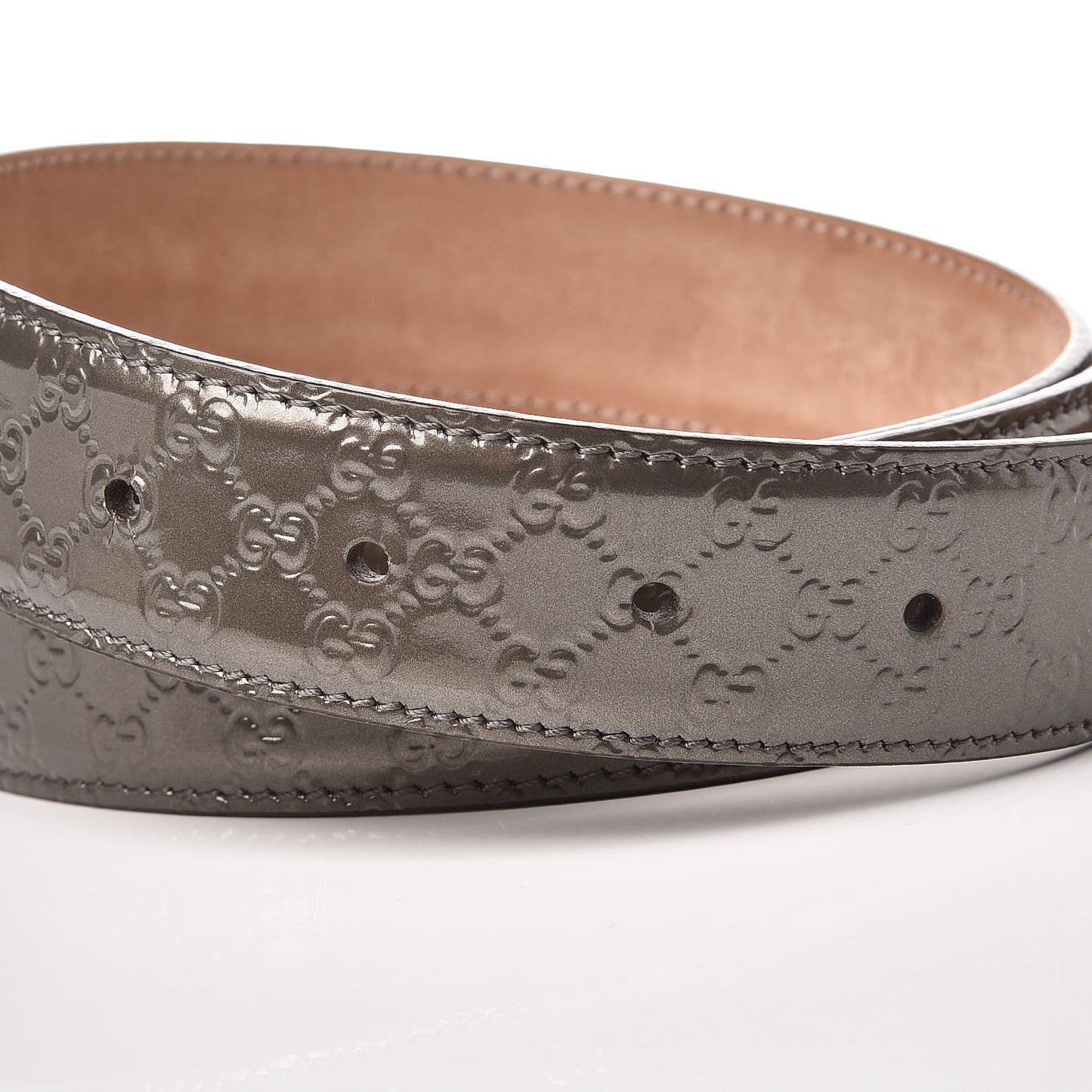 Shine Microguccissima Interlocking G Belt 100 40 Acero