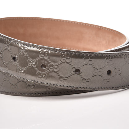 Gucci Shine Microguccissima Interlocking G Belt 100 40 Acero 7 of 7