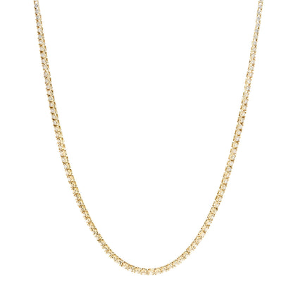 Parker & West by FASHIONPHILE 18K Yellow Gold Diamond 5.01ctw Tennis Necklace 1 of 5
