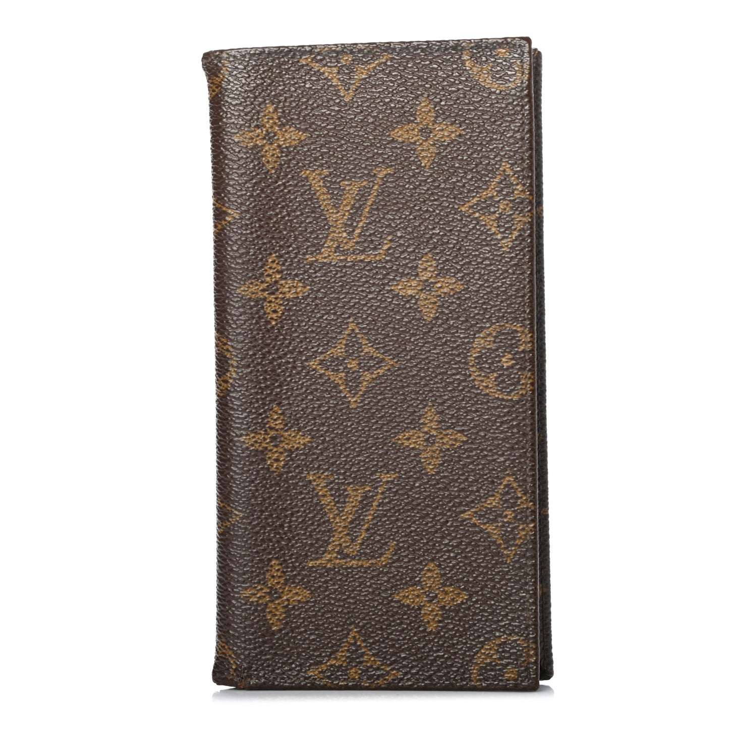 Monogram Simple Checkbook Holder Wallet Cover