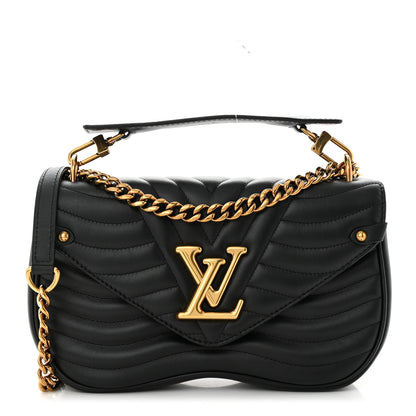 Louis Vuitton Calfskin New Wave Chain MM Black 1 of 11