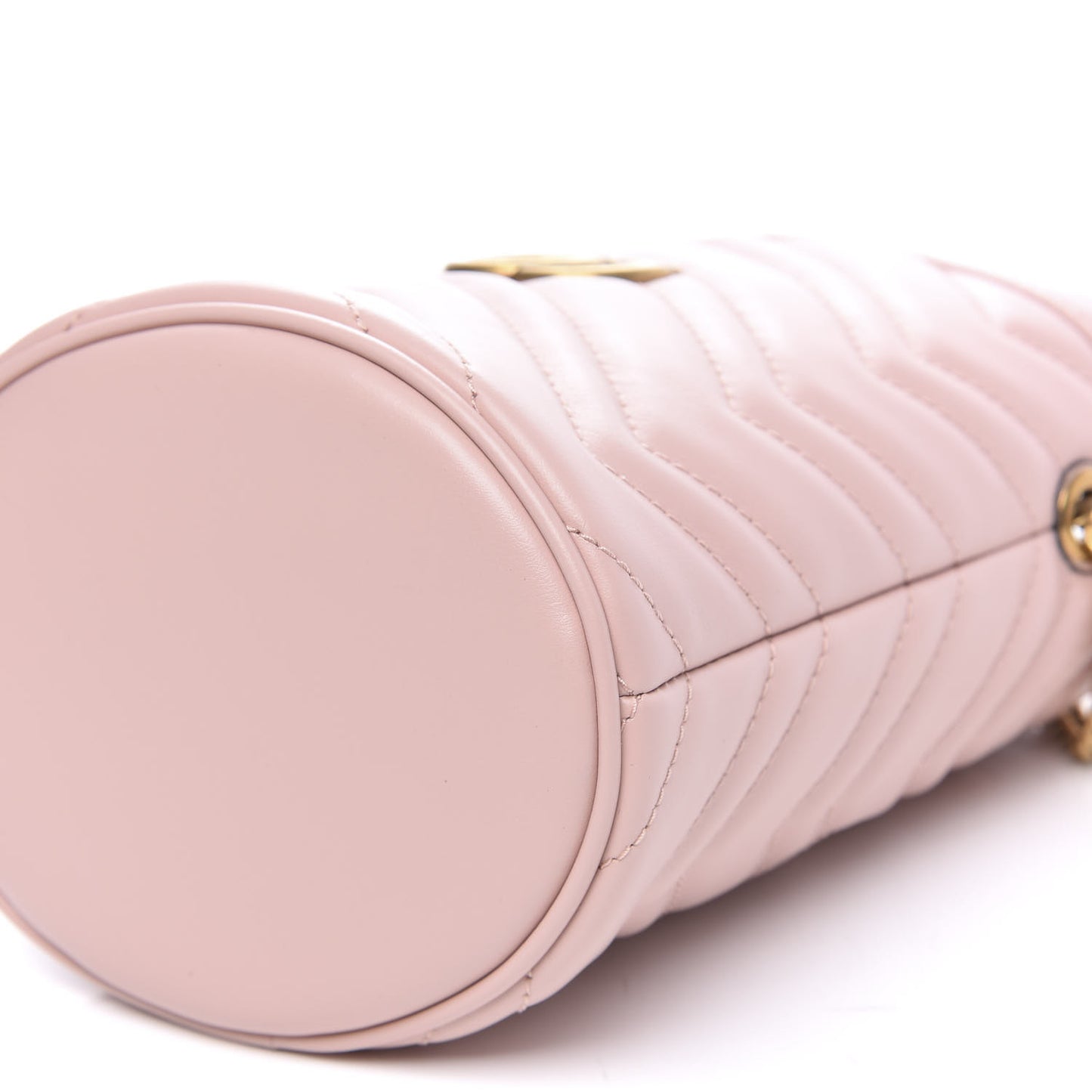 Calfskin Matelasse Mini GG Marmont 2.0 Bucket Bag Perfect Pink