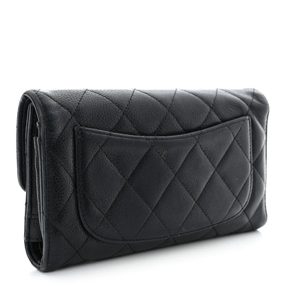 Chanel Caviar Quilted Large Flap Wallet Black 3 of 20