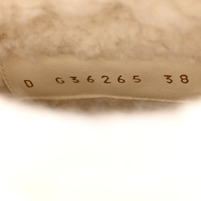 Chanel Lambskin Shearling Short Boots 38 Black 7 of 13