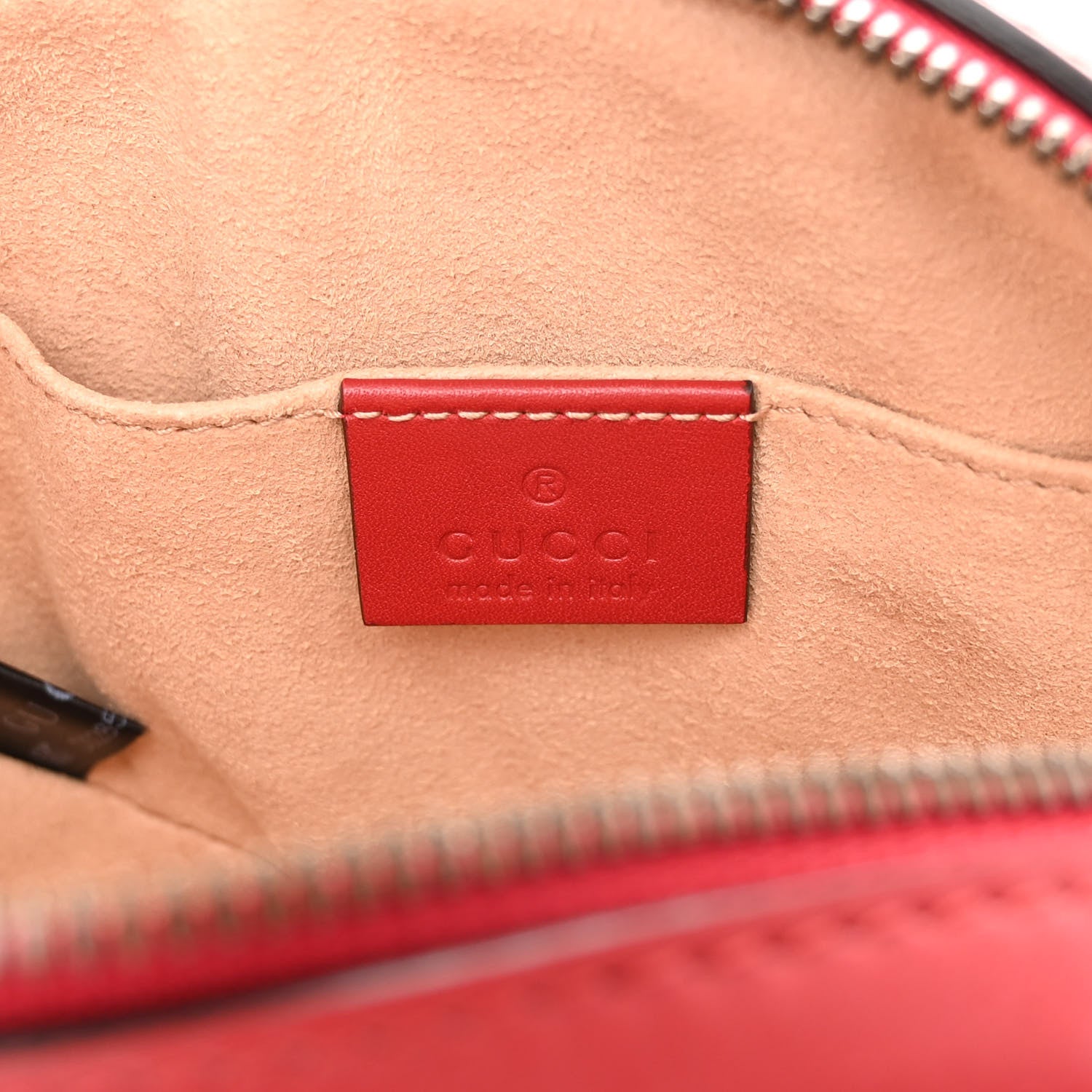 Gucci Calfskin Matelasse GG Marmont Belt Bag 85 34 Hibiscus Red 5 of 9