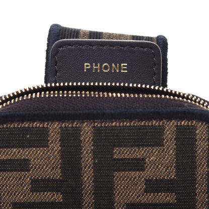 Fendi Fabric Jacquard FF 1974 Cell Pocket Strap You Tobacco Moro Black 11 of 11