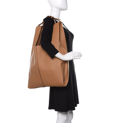Mulberry Calfskin Heavy Grain Oversized Portobello Tote Light Salmon 2 of 9