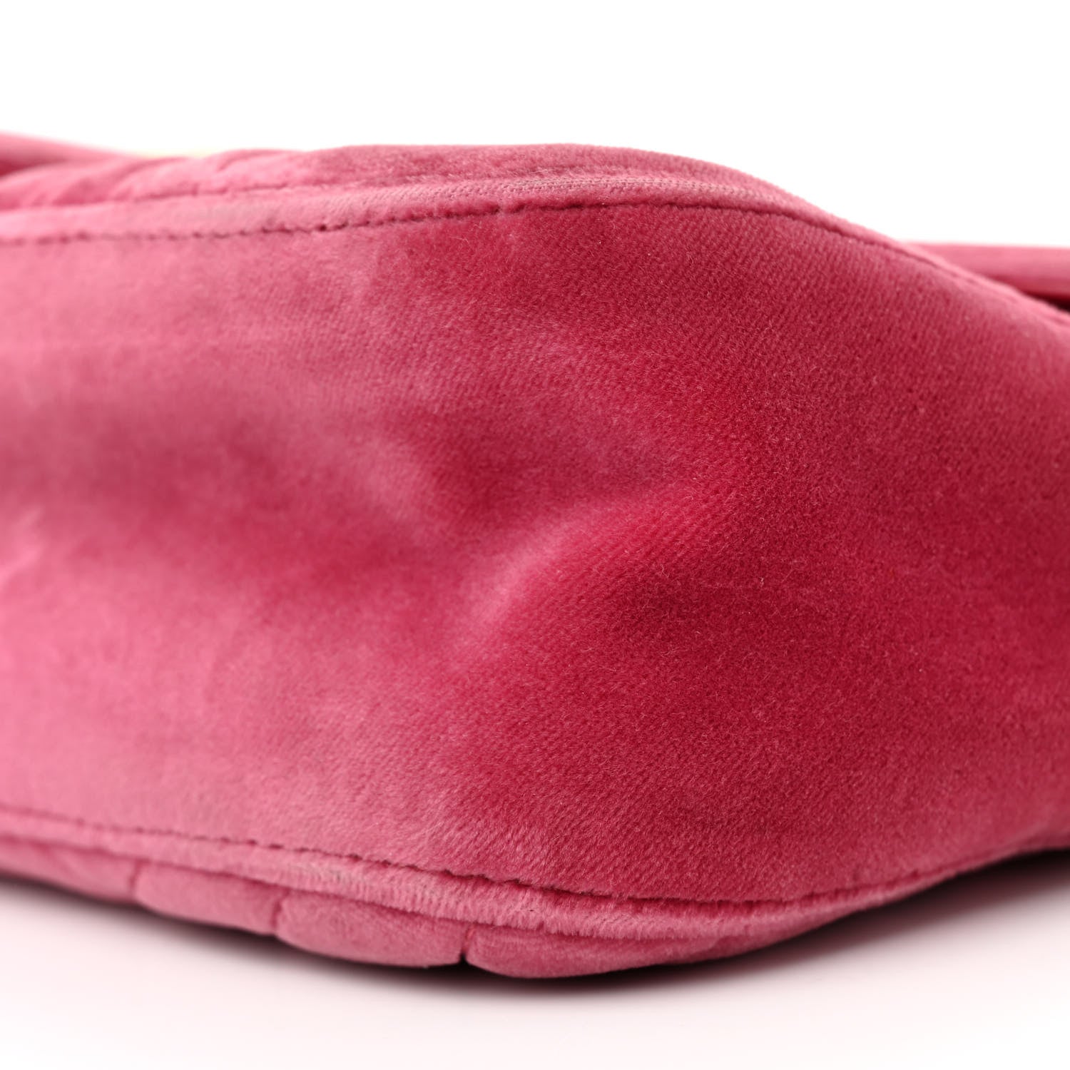 Gucci Velvet Matelasse Small GG Marmont Shoulder Bag Light Raspberry Rose 10 of 13
