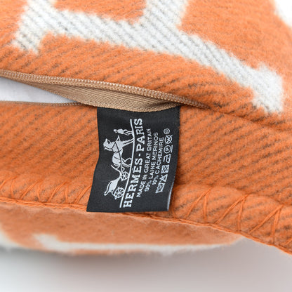 Hermes Wool Cashmere Avalon Pillow PM Ecru Potiron 3 of 3