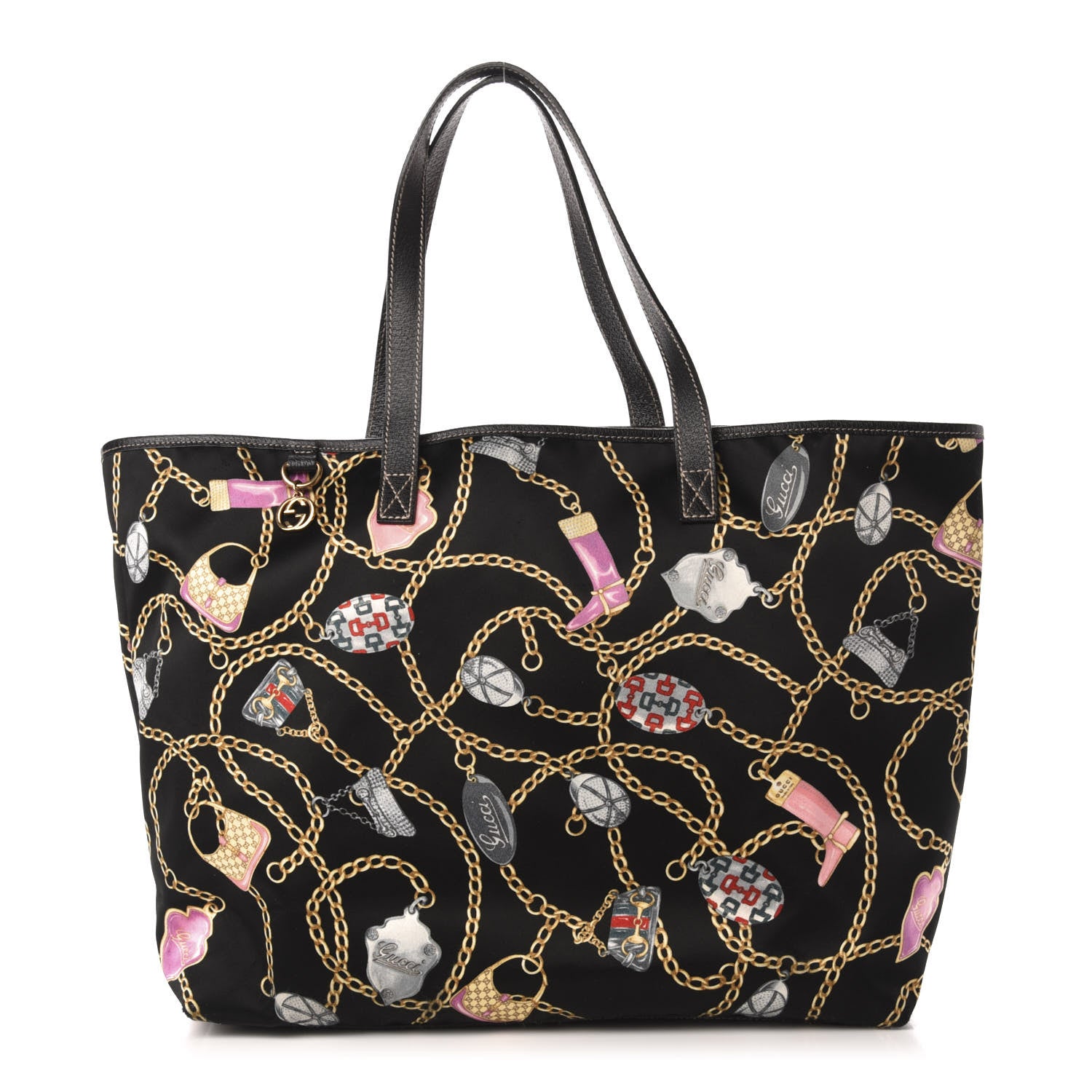 Gucci Nylon Print Tote Black 1 of 13