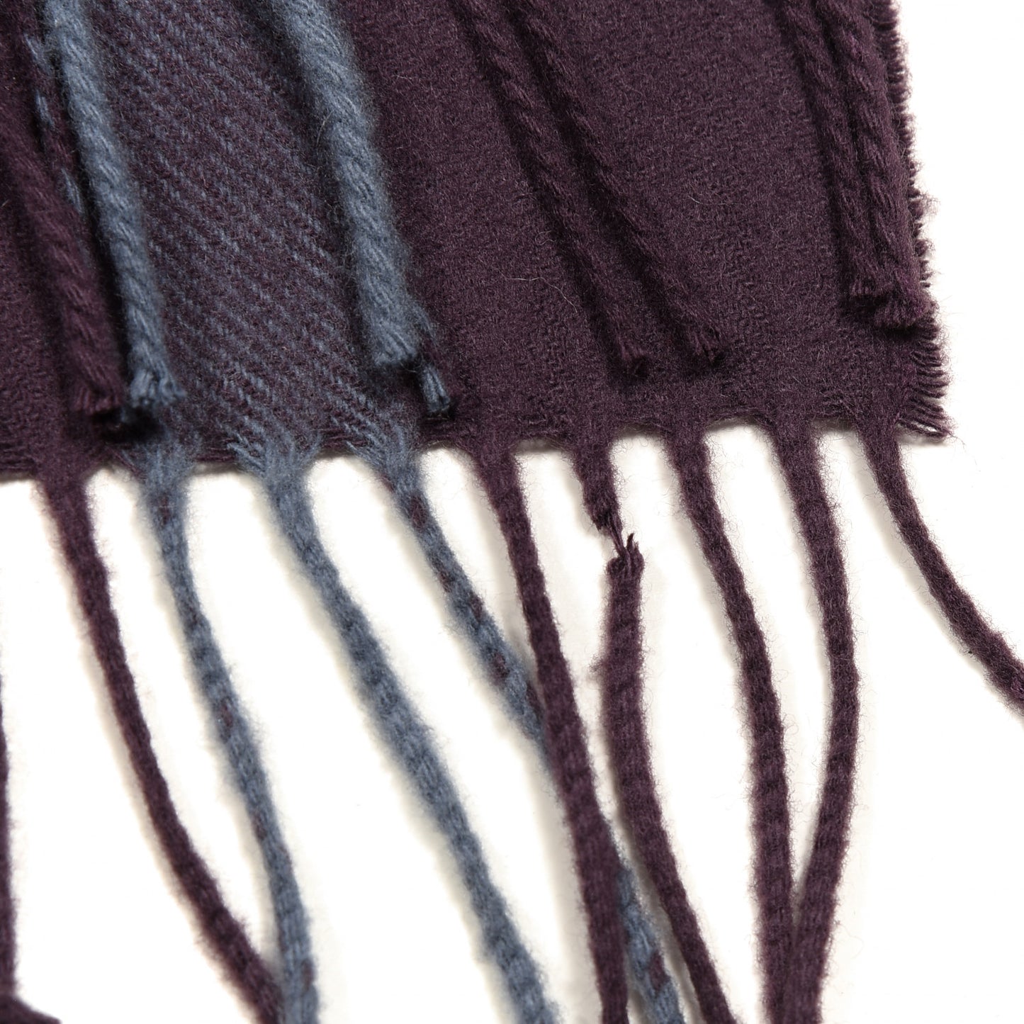 Wool Solid To Check Charlotte Cape Scarf Plumb