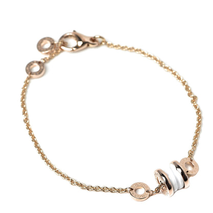 Bulgari 18K Rose Gold White Ceramic B.Zero1 Bracelet 1 of 5