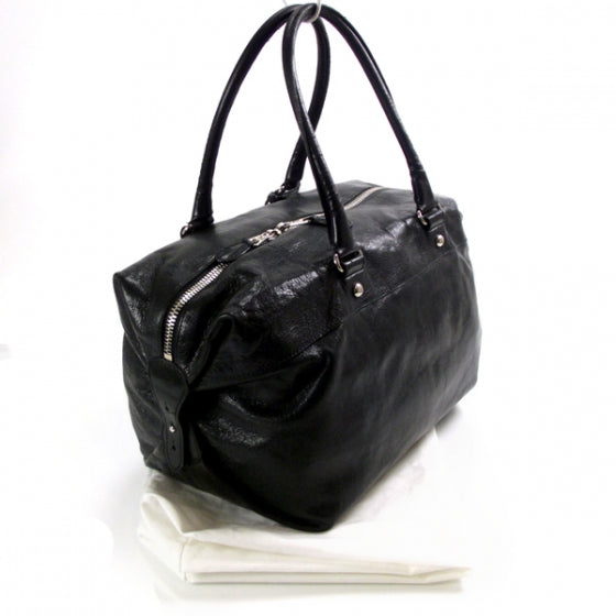 Leather Duffel Bag Dark Green