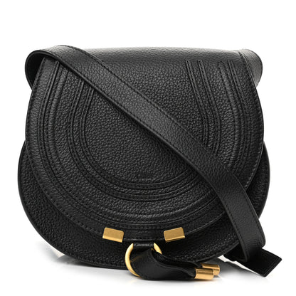 Chloe Calfskin Mini Marcie Round Crossbody Bag Black 1 of 11