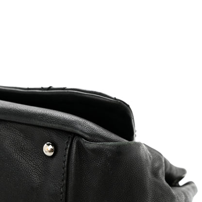 Chanel Calfskin Diamond Stitch Accordion Flap Black 9 of 21