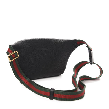 Gucci Grained Calfskin Small Logo Belt Bag Black 3 of 10