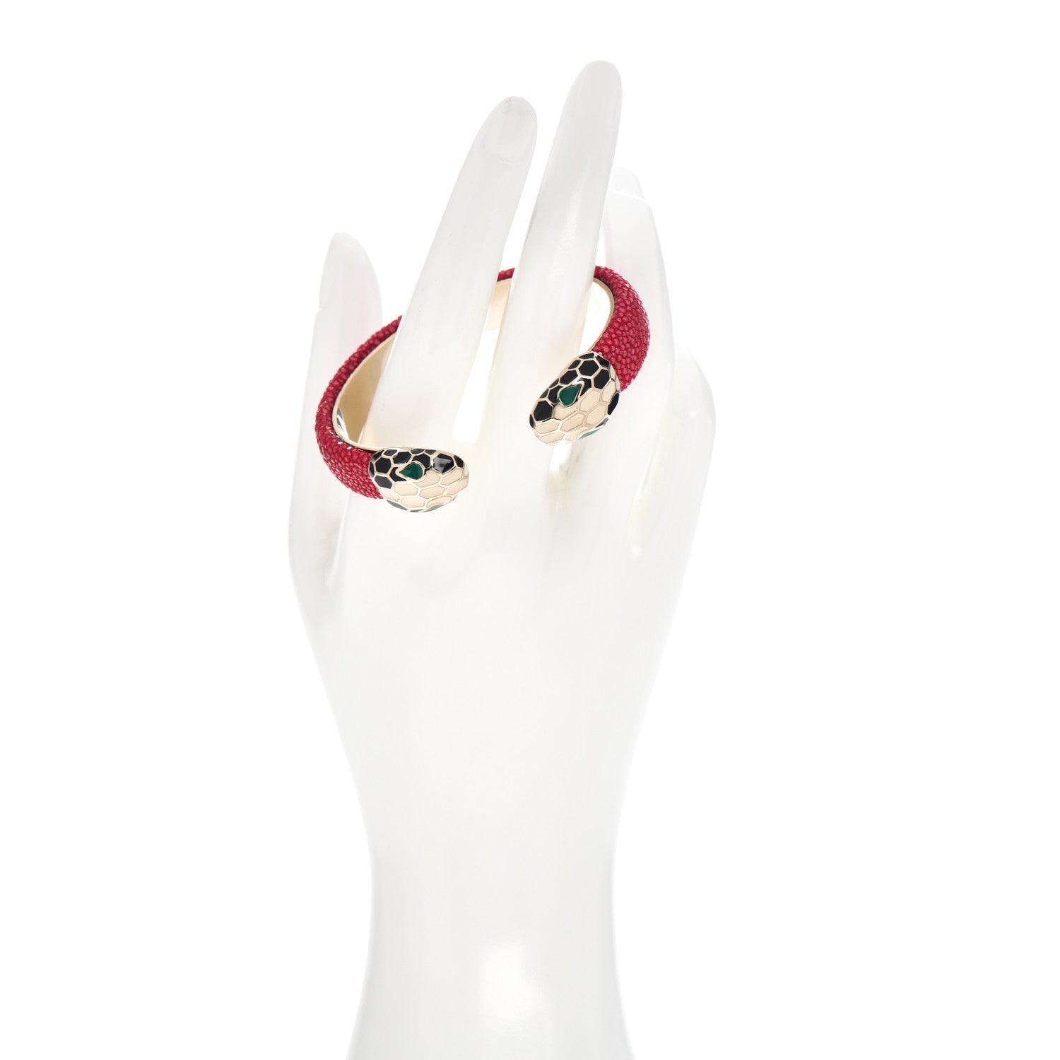 Bulgari Galuchat Serpenti Forever Bracelet Pink 2 of 4