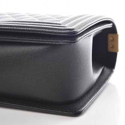 Chanel Caviar Quilted Medium Boy Flap Black 9 of 10